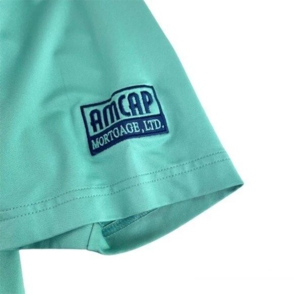 Peter Millar Summer Comfort Short Sleeve Polo in Seafoam Green - Picture 4 of 5